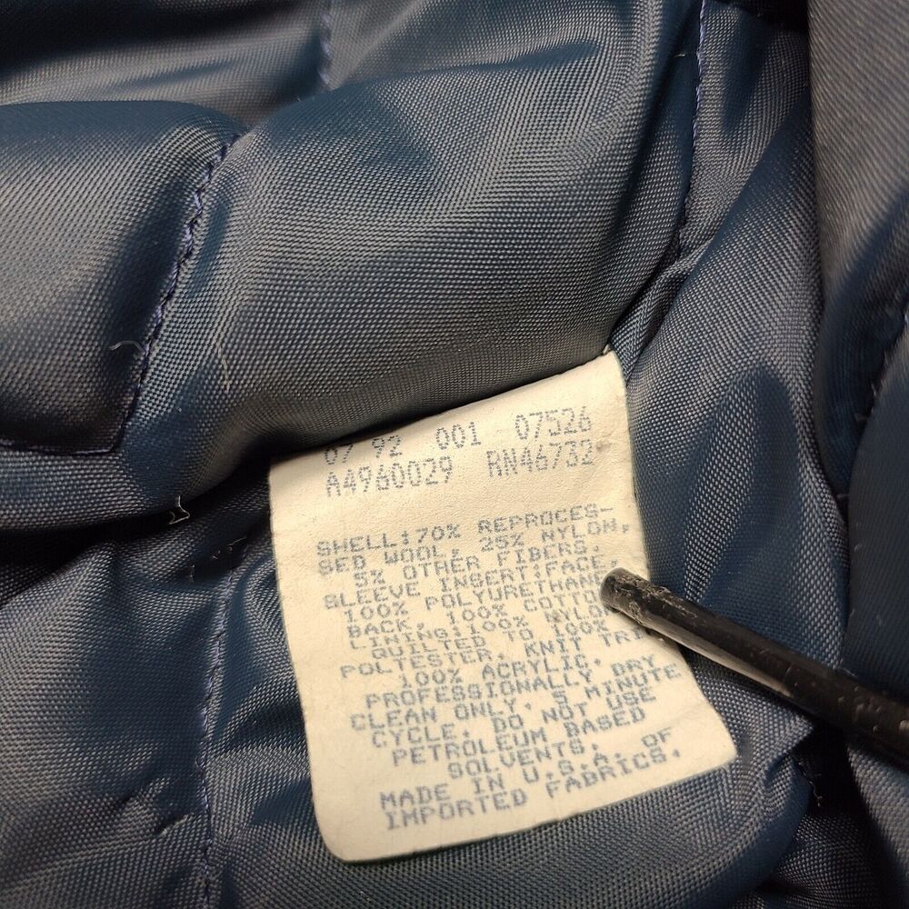 Vintage Chalk Line Michigan Wolverines Wool Varsity Letterman Jacket Size 2XL - Picture 7 of 11